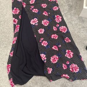 MAJORELLE Polka Dot Floral Maxi Dress – Size M